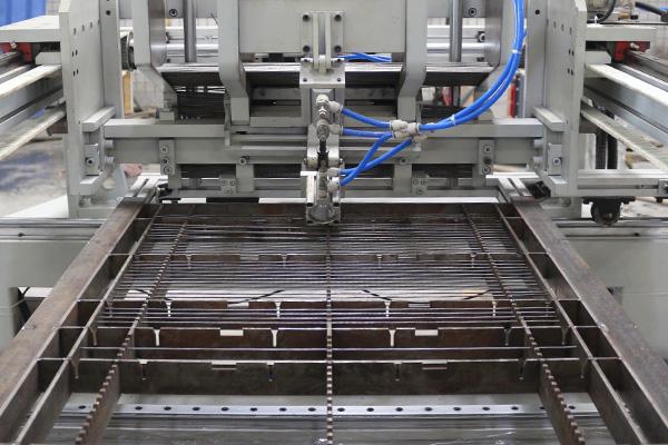 HWASHI التلقائي شبكة الأسلاك لوحة قفص لحام صناعة آلة خط للشبكة السلكية المطاطية 3