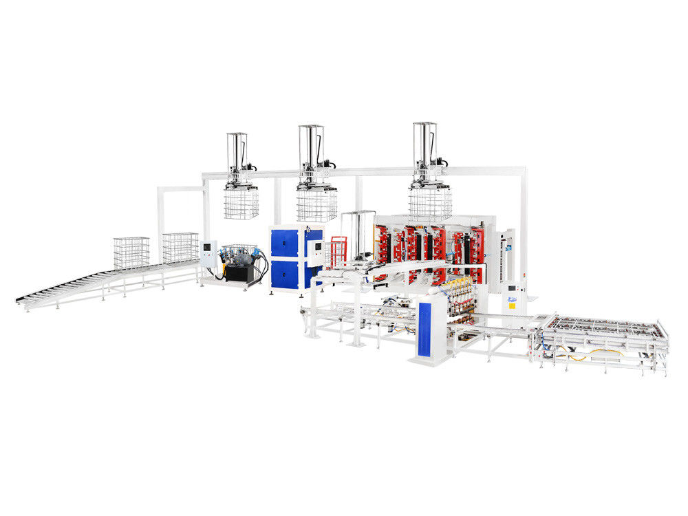 آلة لحام أقفاص IBC Tote بما في ذلك الحماية الوقائية وطاقة لحام 225KVA X 4 مصممة لمهمات لحام ثقيلة