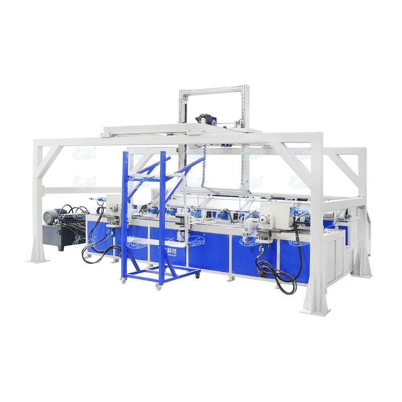 آلة التقلص التلقائية الكاملة للأنابيب لإنشاء أنابيب IBC Frame Pallet Tube