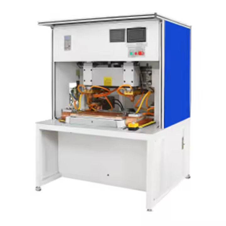 هواشي CNC التردد المتوسط ​​معتدل صغير الباب الصلب الصفائح المعدنية لحام البقعة مع محور XY المغذية المنقولة التلقائية