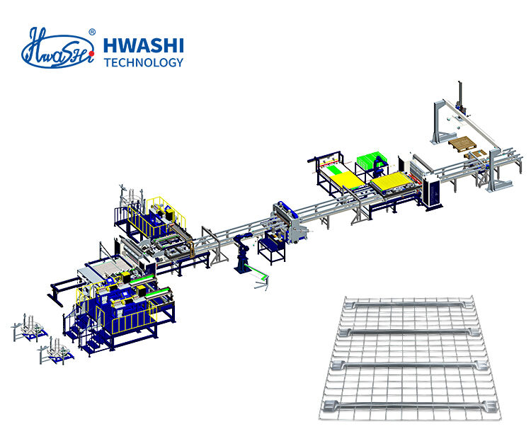 آلة الإنتاج الآلي لـ IBC Cage بوزن 2000 كجم تشغيل مستمر على مدار الساعة و 80 قفصًا في الساعة