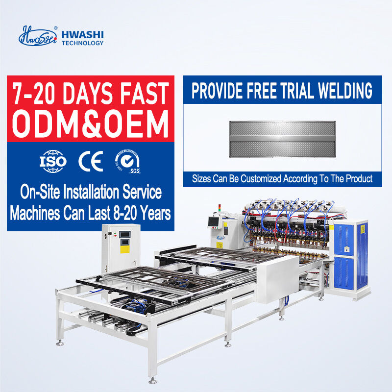 آلة لحام البقع متعددة الرؤوس PLC Control 380V ثنائية الطور لألواح الأبواب بسماكة لحام 3+3 مم