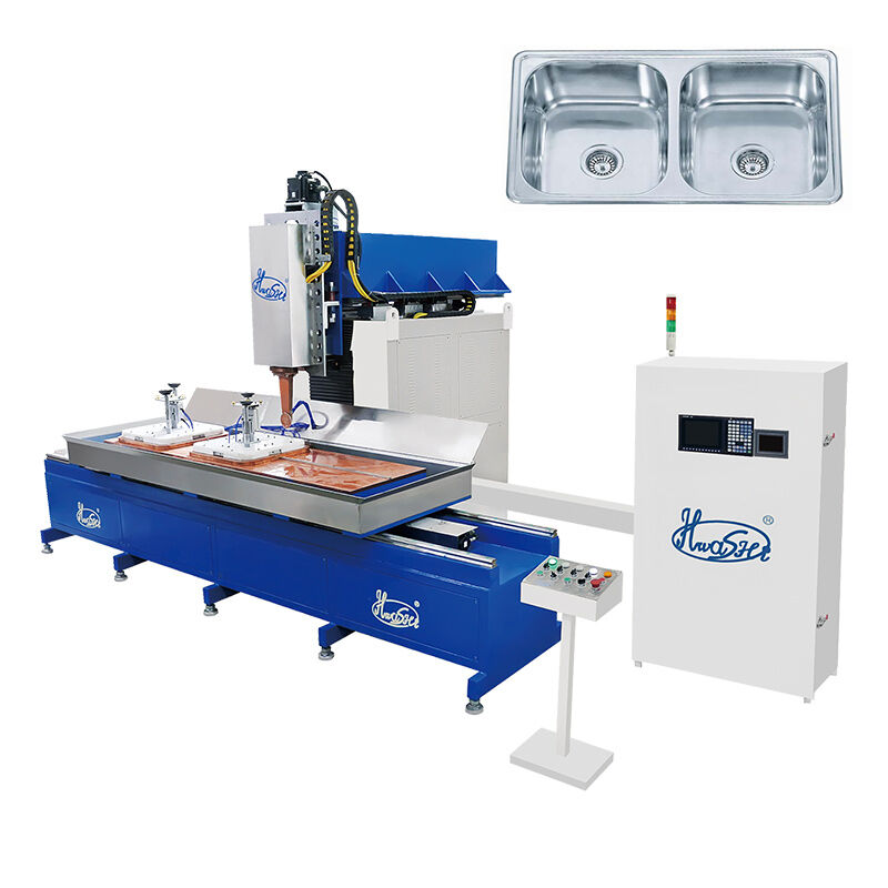 حواشي Inox SS304 CNC 3 محور تحكم غطاء غسالة لحام آلة مع 160kVA القدرة القياسية و CE / CCC / ISO شهادة