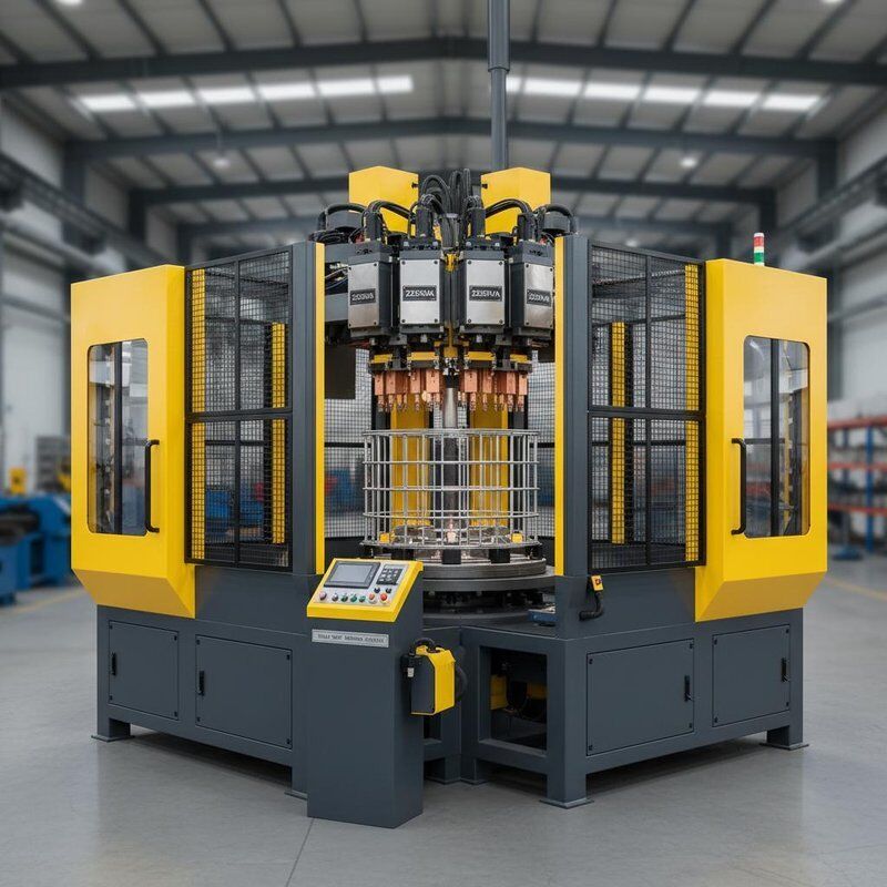 آلة لحام أقفاص IBC Tote بما في ذلك الحماية الوقائية وطاقة لحام 225KVA X 4 مصممة لمهمات لحام ثقيلة